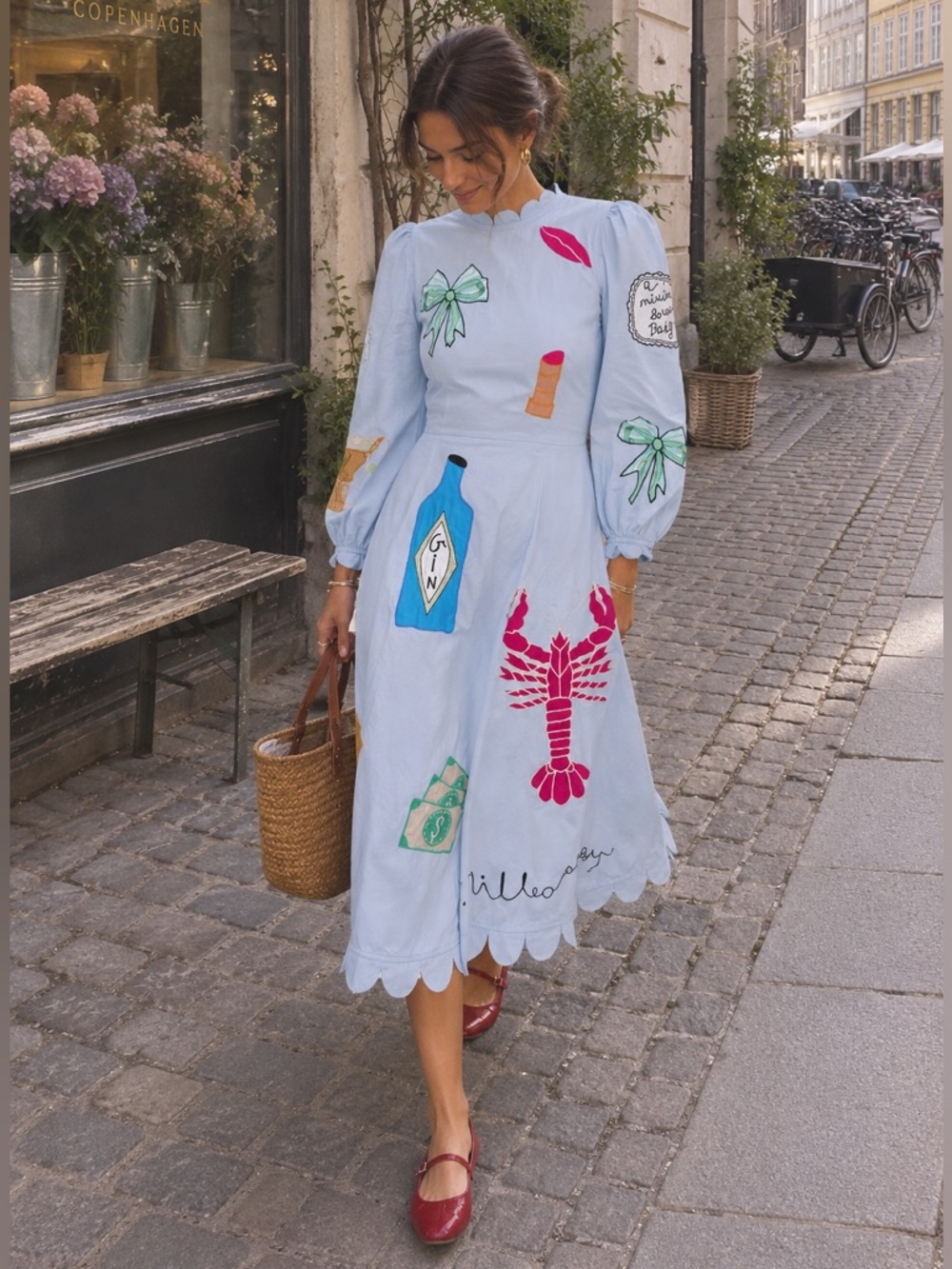 Stella Nova Million Dollar Baby Circus Embellished Long Sleeve Midi Dress